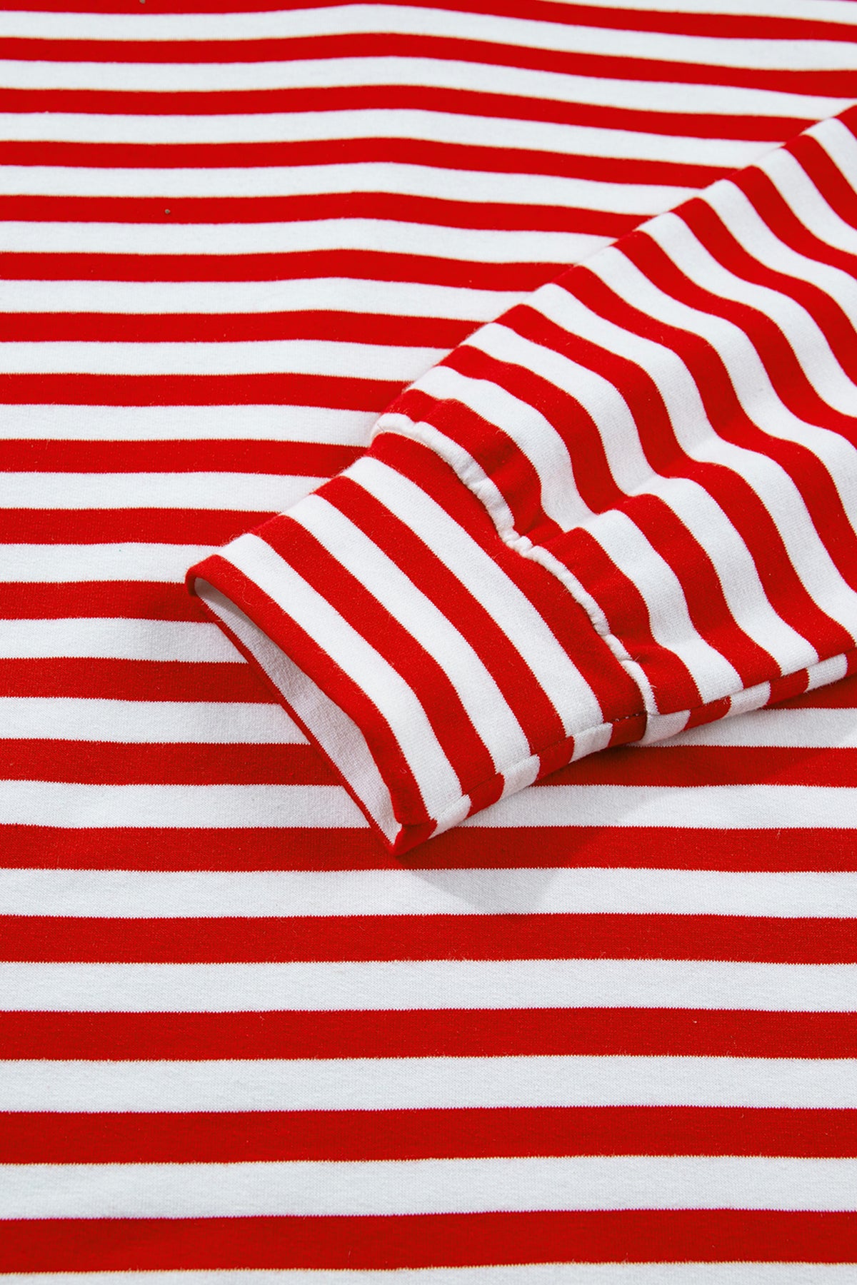 Red Stripe Colorblock Trim Polo Collar Drawstring Elastic Waist Band Casual 2pcs Outfit